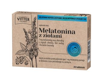 DIAGNOSIS Melatonina z ziołami 20 tabletek