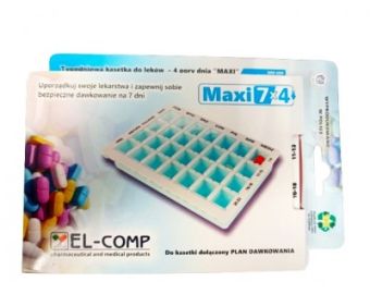 EL-COMP Kasetka do leków MAXI