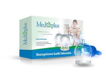 MEDPLUS bezogniowe bańki szklane 12 sztuk