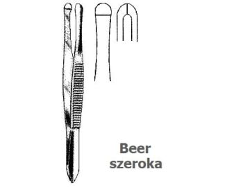 Pinceta okulistyczna typu Beer szeroka