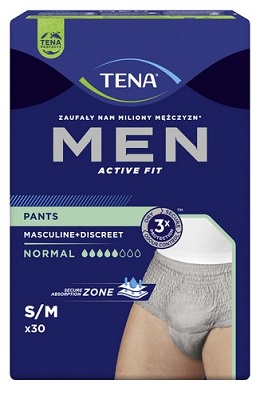 Majtki chonne  Tena MEN Pants Normal GREY