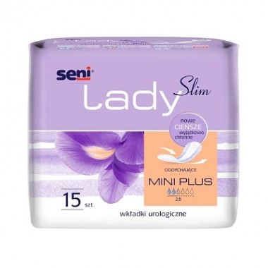 Wkadki urologiczne damskie Seni Lady Slim Mini Plus 15szt