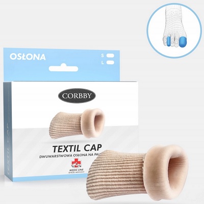 CORBBY Ochraniacz na palce Textil Cap_L